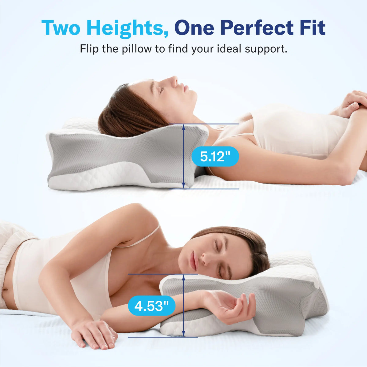 Alcedo Cervical Support Pillow – Ergonomic Neck Pillow for All Sleeping Positions