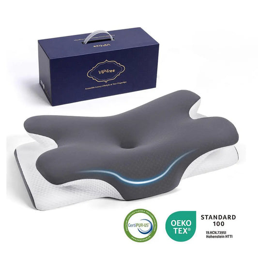 Adjustable Cooling Memory Foam Pillow – Ergonomic Neck Support Pillow for Personalized Comfort