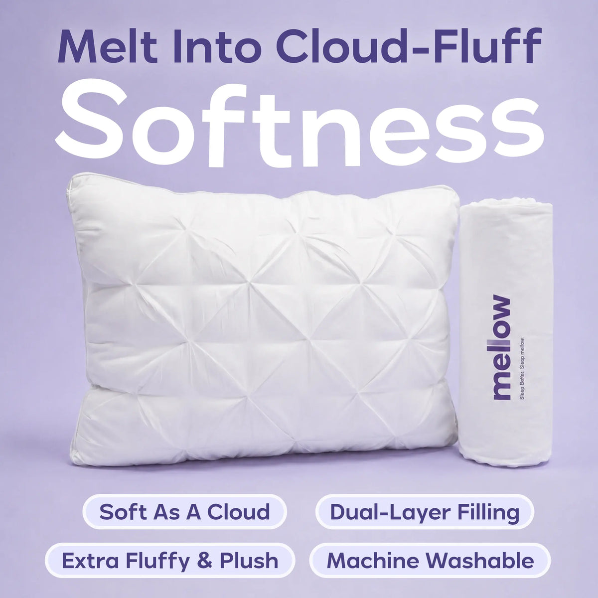 Ploof Supportive Neck Pillow – Breathable, Resilient Design for Side, Back & Stomach Sleepers
