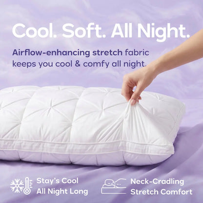 Ploof Supportive Neck Pillow – Breathable, Resilient Design for Side, Back & Stomach Sleepers